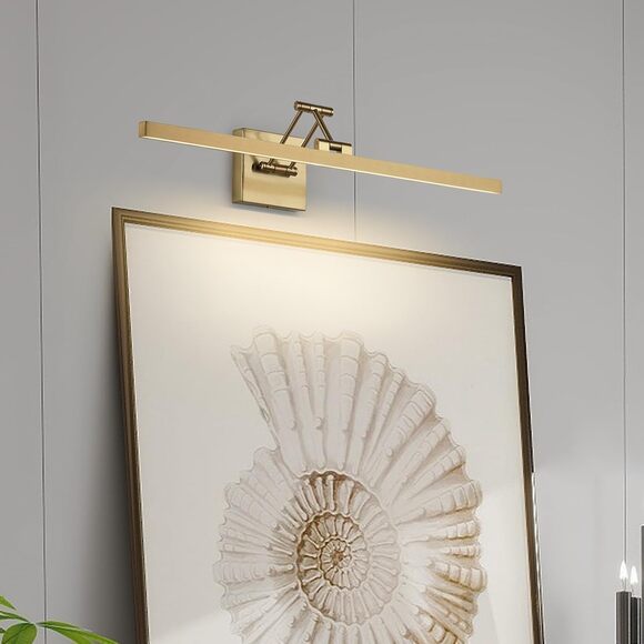 6856 Led Brass hardwired Gallery artwork picture light dimmable 23.6 inches New - Picture 2 of 7